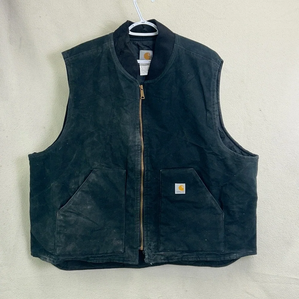 Carhartt | Jackets & Coats | Vntg Carhartt Vblk Vest Mens 3xl